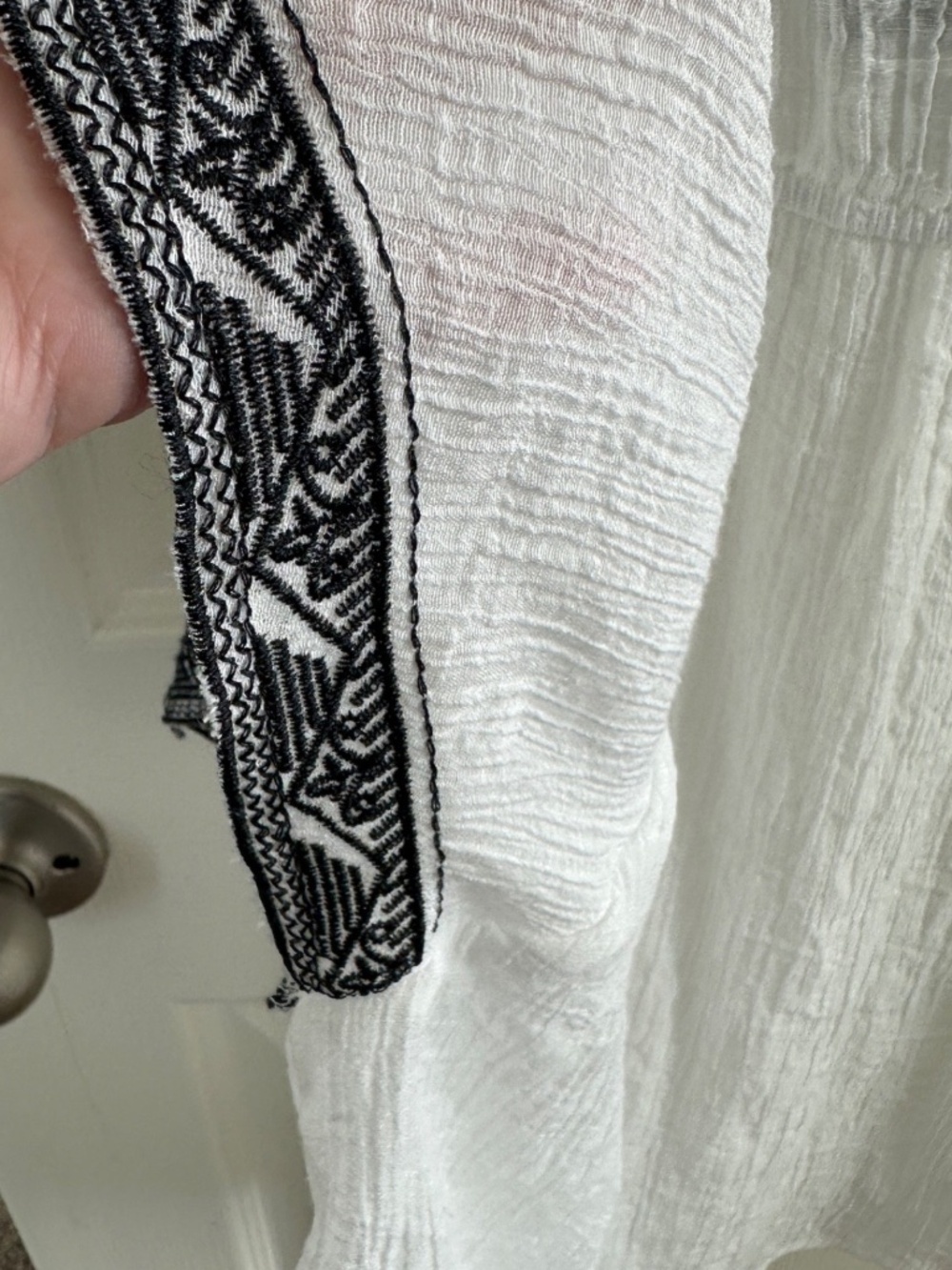 indigo soul women's romantic festival hippie top size xl embroidered top resort - Picture 5 of 8